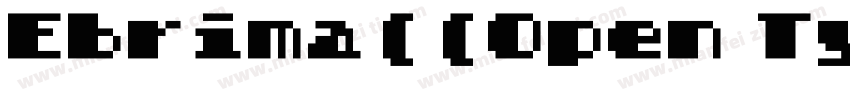 Ebrima((Open Type True Type)字体转换